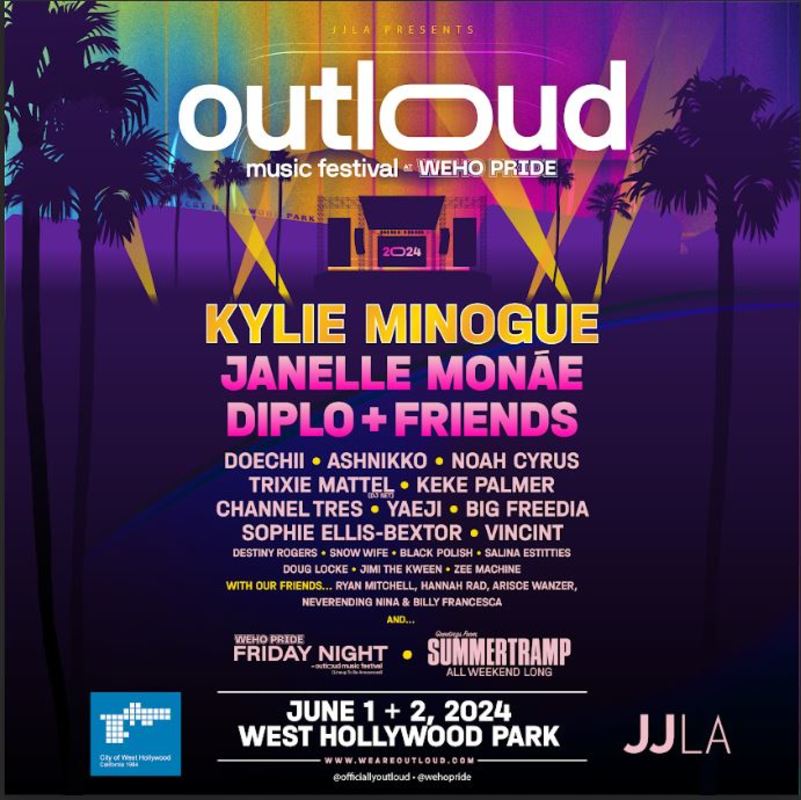 Le festival de musique Outloud de WeHo Pride présentera Diplo, Purple Disco Machine, Kaleena Zanders et plus encore