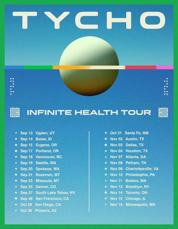Tycho dévoile un nouvel album et sa première tournée nord-américaine en cinq ans "Santé infinie"