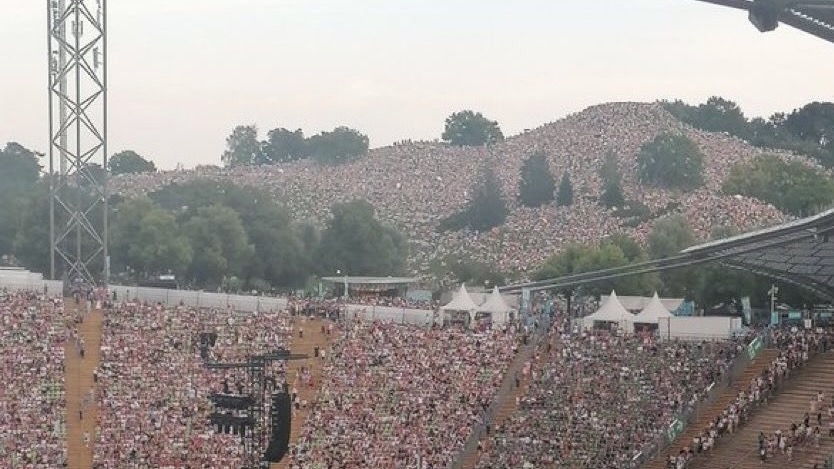 50,000 People Watched Taylor Swift’s Concert on a Hill Outside of the Stadium in Munich