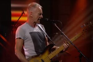 Sting « I Wrote Your Name (Upon My Heart) » sur Colbert : Regardez