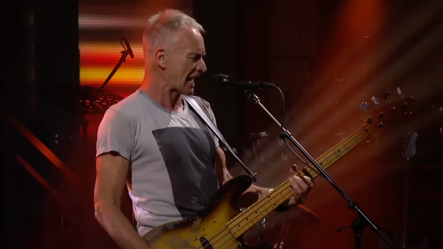 Sting Delivers Rocking Performance of “I Wrote Your Name (Upon My Heart)” on Colbert: Watch