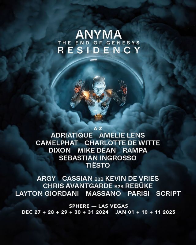 La résidence Vegas Sphere d'Anyma mettra en vedette Sebastian Ingrosso, Amelie Lens et plus