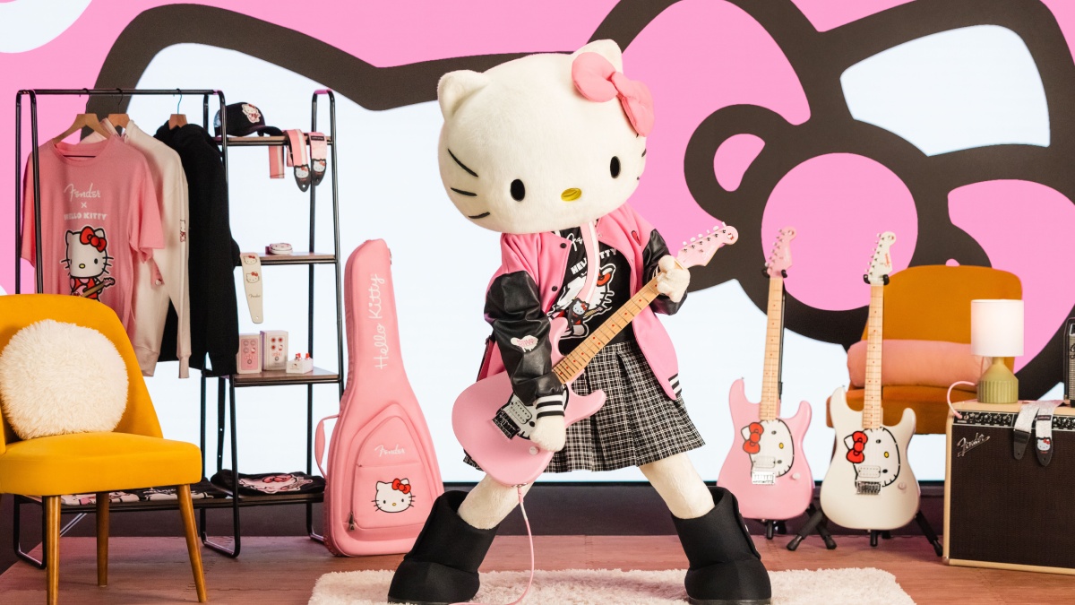 Fender dévoile la guitare Hello Kitty 50e anniversaire