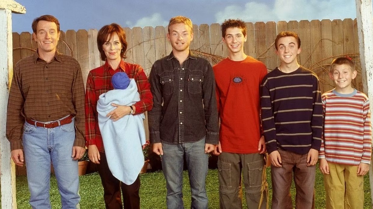 Malcolm in the Middle Revival Set avec Bryan Cranston, Frankie Muniz